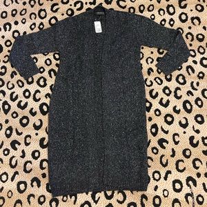 Grey Marled Long Cardigan